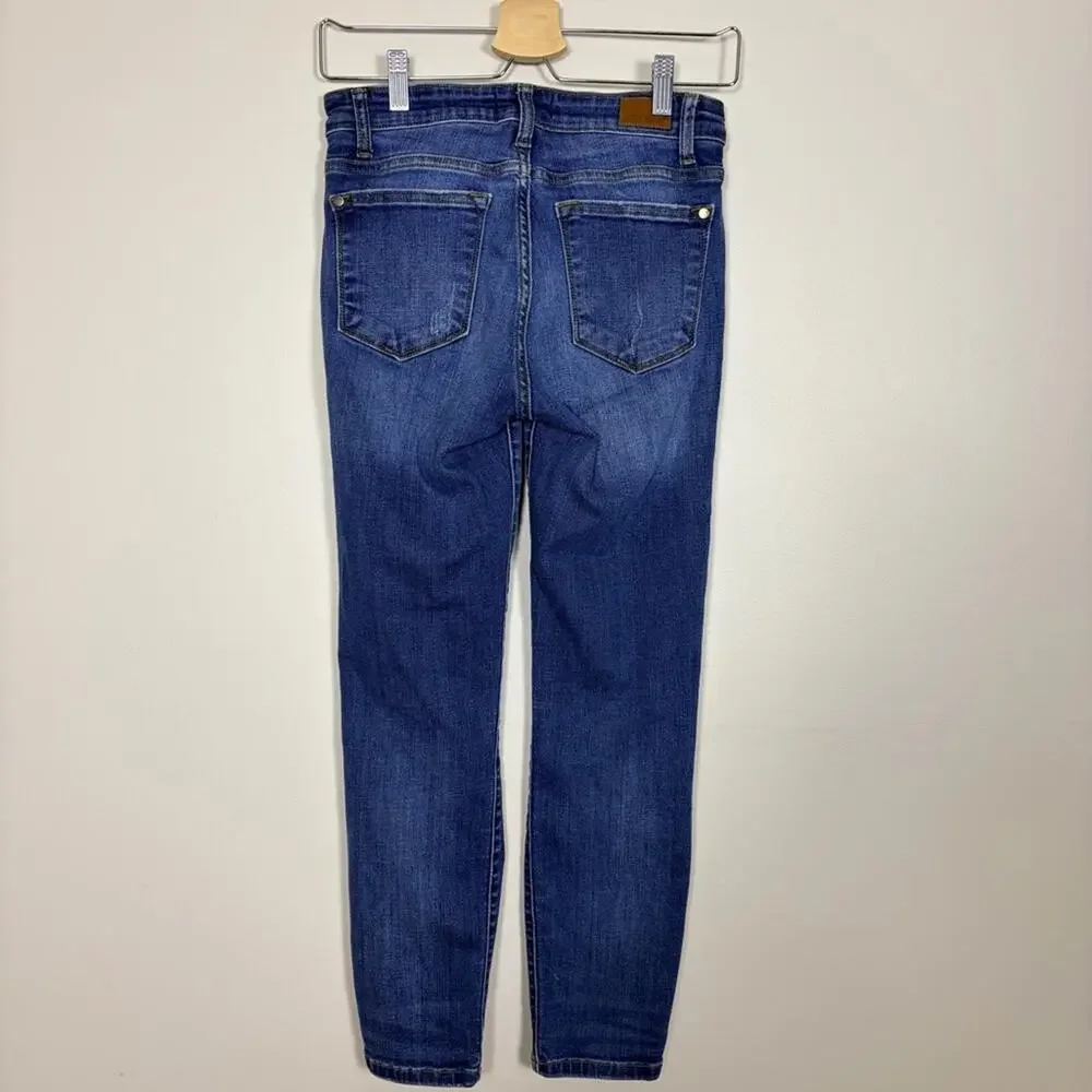 Judy Blue Relaxed Fit Jeans Women 5/27 Medium Wash Stretch Style JB82102DK